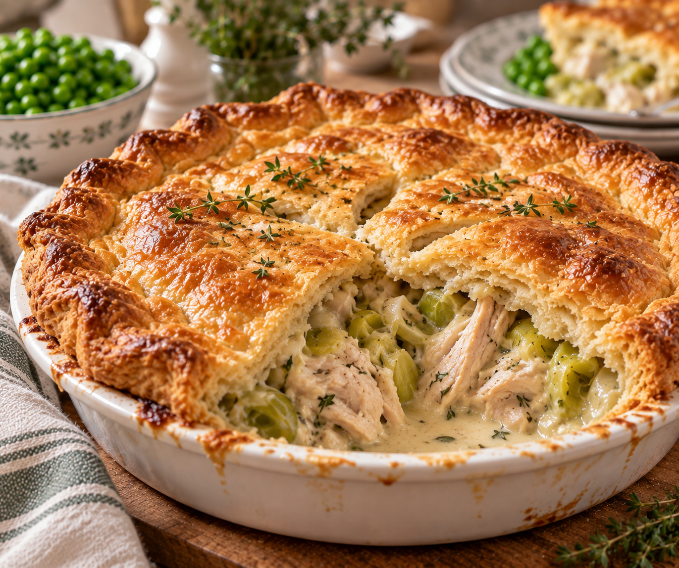 Traditional British Chicken and Leek Pie: An Easy Recipe for American Kitchens