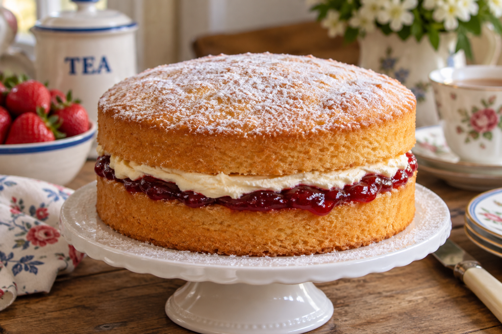 Classic Victoria Sponge Cake: An Easy British Recipe for American Bakers