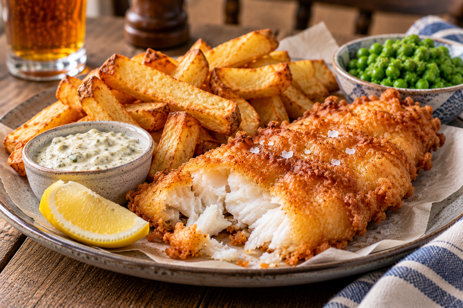 Traditional British Fish and Chips – Crispy Chip Shop Recipe for American Kitchens